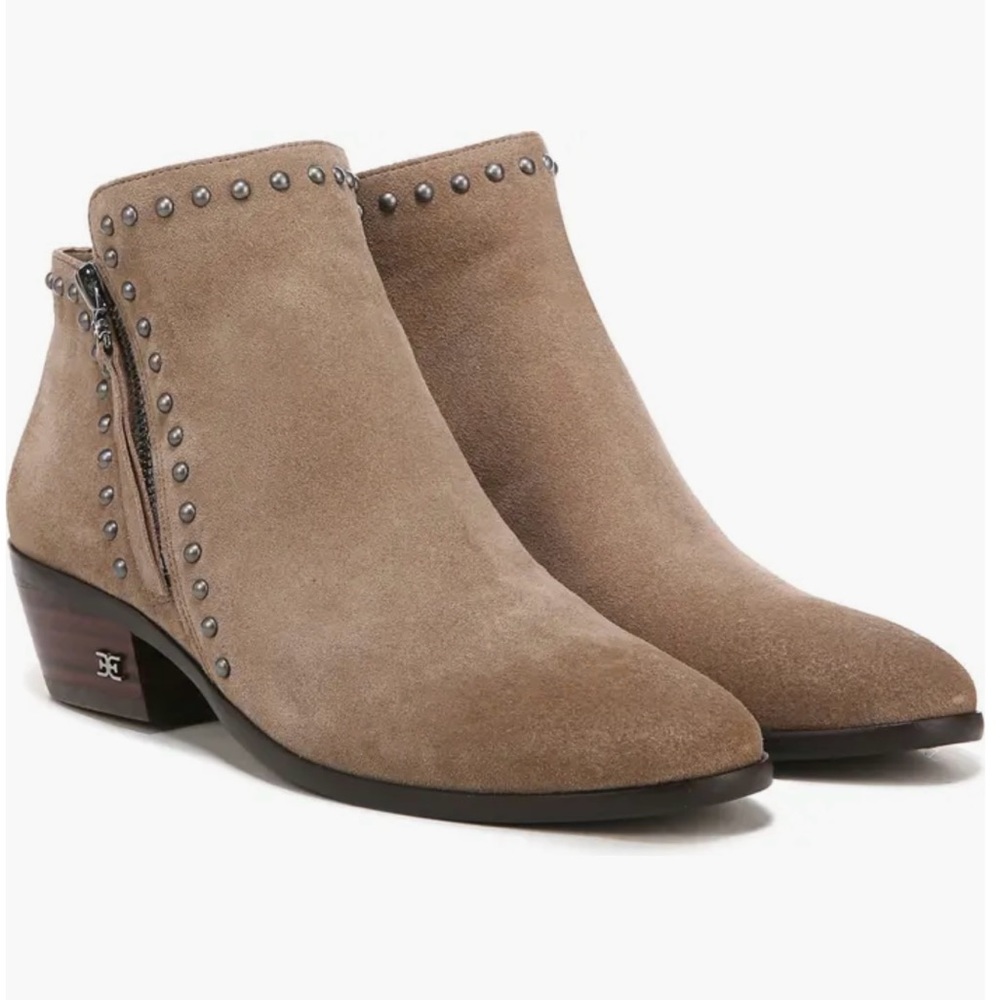 New in box Sam Edelman booties size 7.5 women’s brown suede‎ leather boots